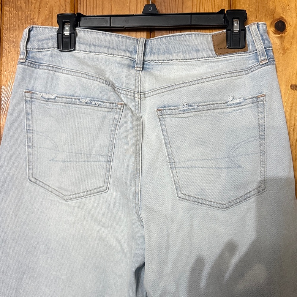 American Eagle jeans NWT STRIGD super high rise baggy wide leg ankle jeans 6 - Picture 7 of 10
